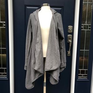 Cuddl Duds Soft Gray Fleece Hooded Sweater